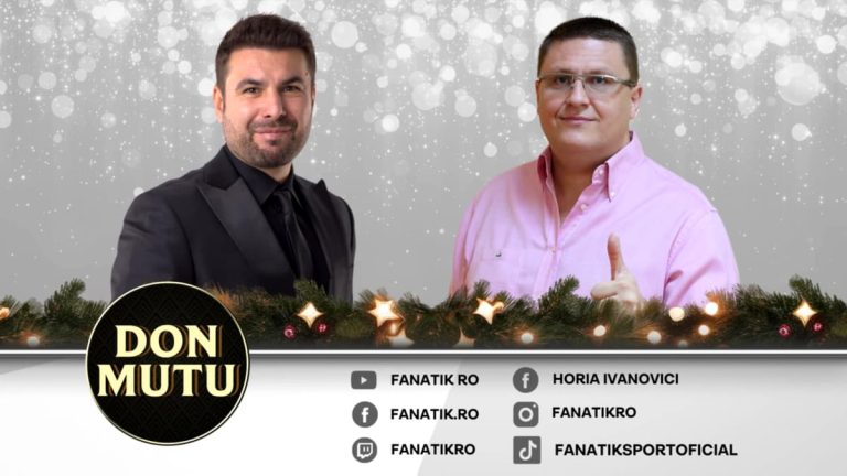 „Don Mutu”, joi, 26 decembrie, ora 10:30. Horia Ivanovici, alături de „Briliantul” Adrian Mutu, într-o ediție festivă de Sărbători Fanatik.ro” „prefix”:”@ 