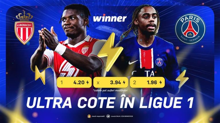 ADVERTORIAL | Monaco – PSG, ultimul meci al anului în Ligue 1 Prosport” „prefix”:”@ 