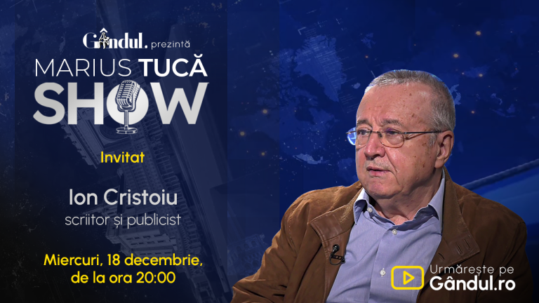 Marius Tucă Show începe miercuri, 18 decembrie, de la ora 20.00, live pe gândul.ro. Invitat: Ion Cristoiu Prosport” „prefix”:”@ 