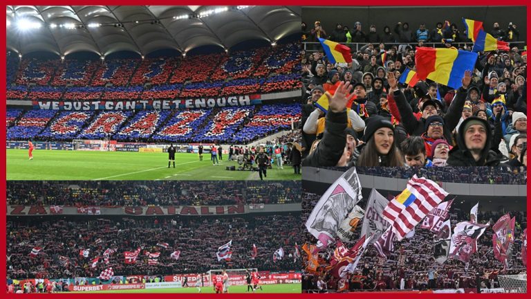 Top 10 meciuri cu cei mai mulți români pe stadion în 2024 și imaginile copleșitoare care ne arată clar cât de mult iubim fotbalul. Campioana FCSB domină autoritar ierarhia! SPECIAL Prosport” „prefix”:”@ 