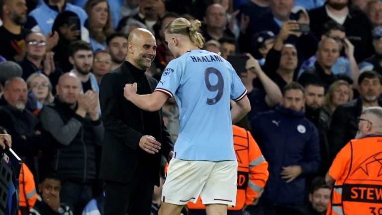 Pep Guardiola l-a dat de gol pe Erling Haaland după victoria cu Leicester: ”Au fost foarte multe emoții” Fanatik.ro” „prefix”:”@ 