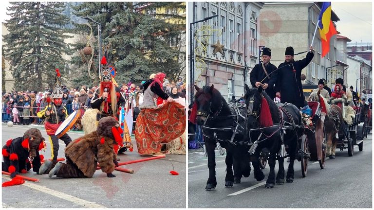 Spectacol la Vatra Dornei, la Festivalul Național de Datini și Obiceiuri! Paradă de cai, trăsuri, și colindători! Fanatik.ro” „prefix”:”@ 