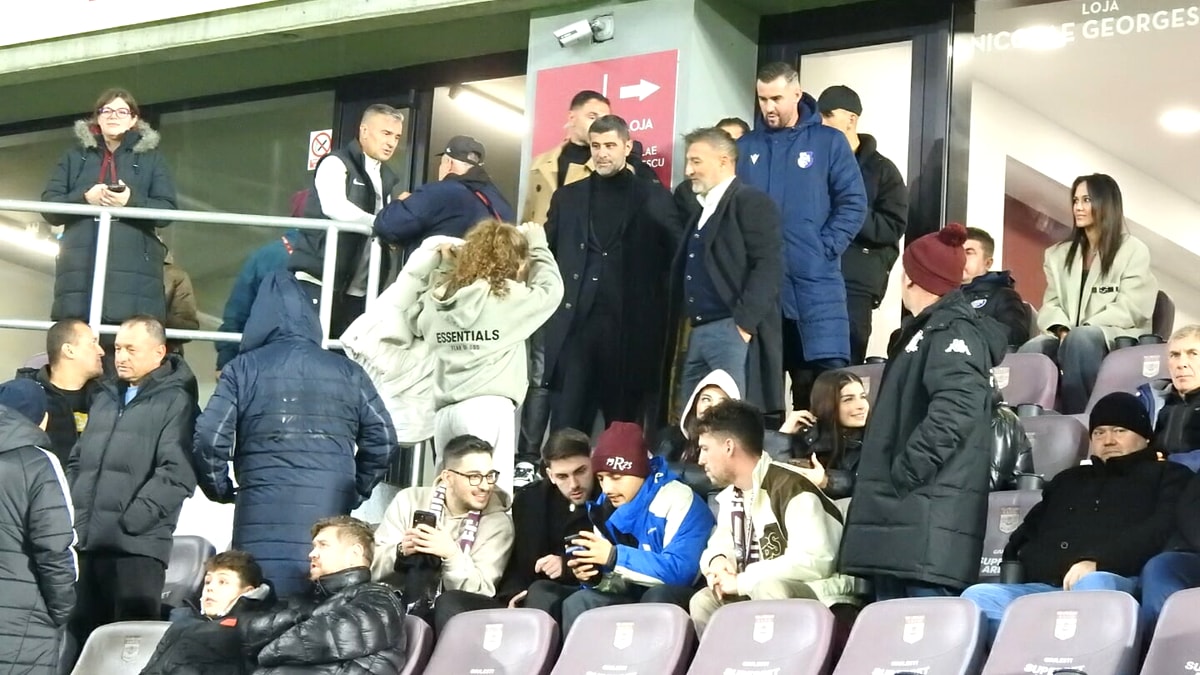 Rapidistul, „spion” pe Giuleşti! Şi-a făcut apariţia pe stadion înaintea derby-ului din următoarea etapă. Foto